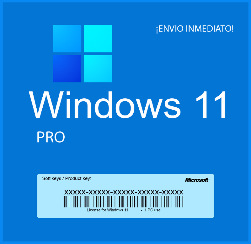 Microsoft Windows 11 Pro (1PC) - Microsoft Key - GLOBAL