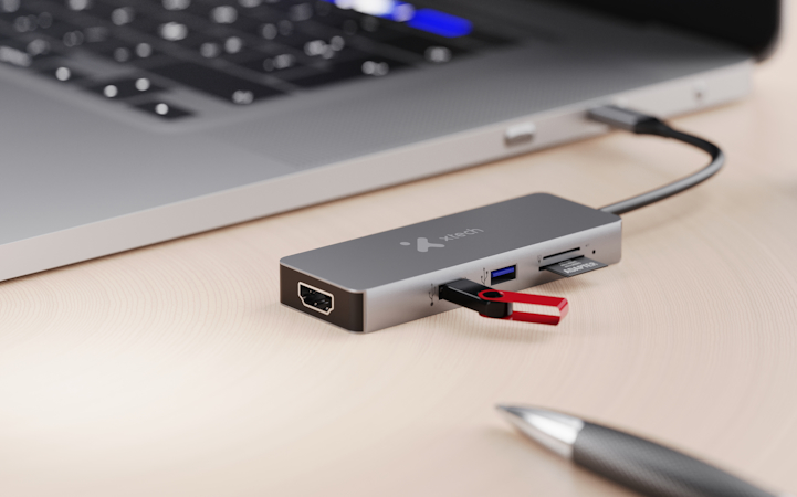 Xtech - Hub - 5 puertos