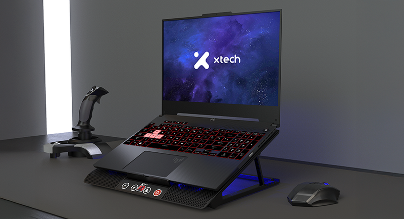 Xtech - Notebook stand - Tuuli gaming 6 fans XTA-161