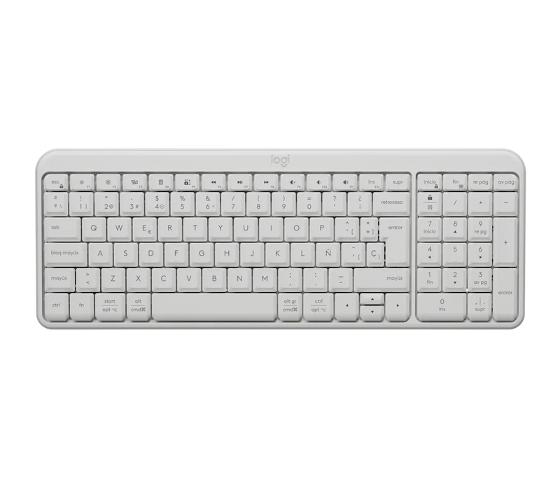 Teclado Logitech K250 - Blanco - Inalámbrico
