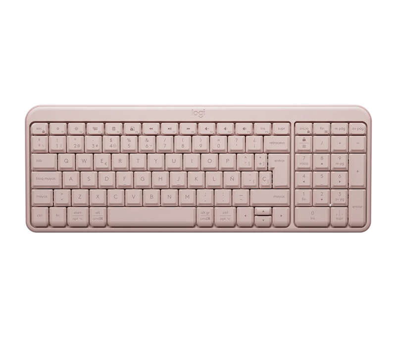 Teclado Logitech K250 - Rosa - Inalámbrico